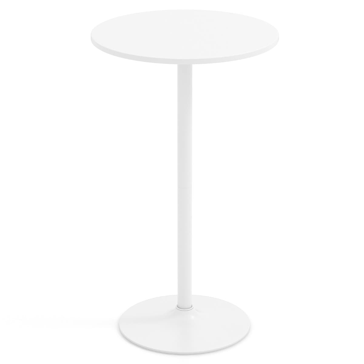 Table Bistrot Ronde Table de Bar de 101,5 cm de Hauteur Transformable en Table Basse de 56 cm Table