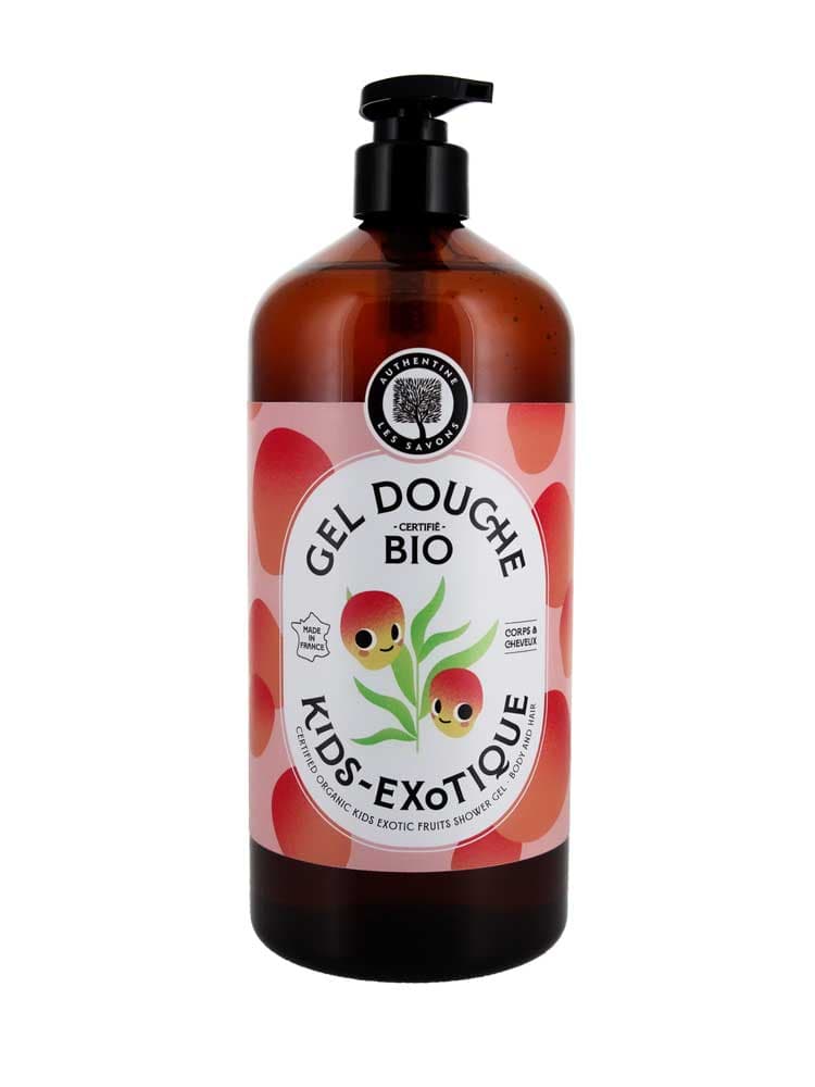 Authentine Kids Authentique Gel Douch Fruits Exotiques Corps & Cheveux Bio 1 L
